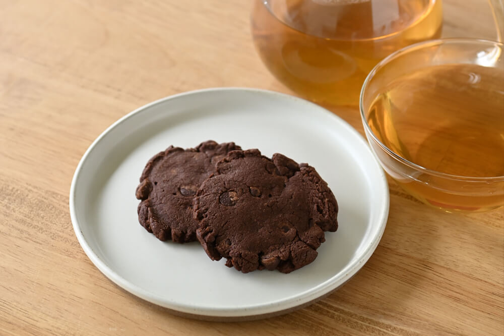 有機チョコレートのはとむぎクッキー